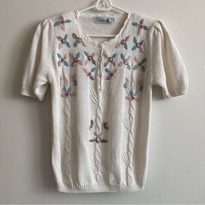 SHENANIGANS knit henley top size medium